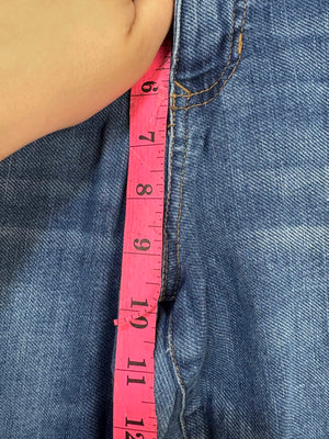 d.jeans Women Jeans Straight Medium Wash Size 12P Pre-Owned Classic Fit 4