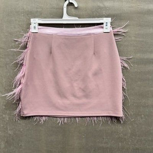 Missguided Skirt Feather Mini Party Womens Medium UK 10 US 6 Pre-Owned Excellent 4