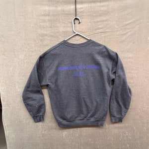 Gildan Sweatshirt Mens Large Dark Gray Heavy Blend Crewneck Pullover SW Graphic 4