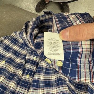 Towncraft Shirt Mens Medium Plaid Button Down Wrinkle Free Short Sleeve Casual 5