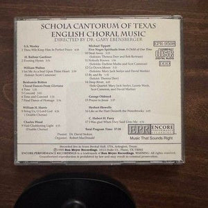 Schola Cantorum of Texas English Choral Music CD Live 2