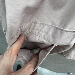 London Fog Jacket Mens XL Beige Hooded Anorak Snap Off Hood Zip Front Utility 5