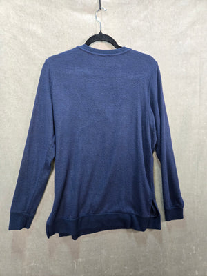 Lucky Brand Women's Navy V-Neck Long Sleeve Pullover Sweater Size S/P 4