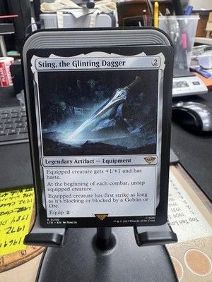 Magic The Gathering Sting The Glinting Dagger Lord of the Rings Rare MTG