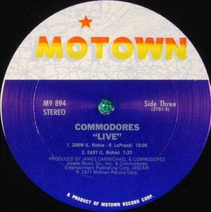 Commodores Live! Vinyl LP Record 5