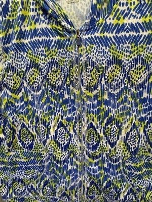 Onque Woman Jacket Womens 2XL Zip Hoodie Lightweight Pattern Pockets Casual 2