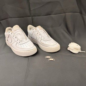 Nike Air Force 1 Low Youth Shoes White Leather DH2920-111 Pre-Owned Excellent 4