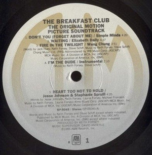 Various The Breakfast Club Vinyl Record 3