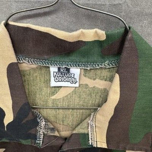 Kulture Original Shirt Mens XL Camouflage Camo Button Up Short Sleeve Military P 5
