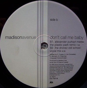 MadisonAvenue Don't Call Me Baby 12" Vinyl Record 4