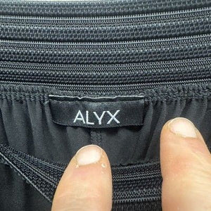 Alyx Womens Pants Wide Leg Black Crepe High Rise Pull On Casual Comfy Pre-Owned 5