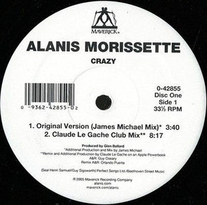 Alanis Morissette Crazy 12" Vinyl Record 4