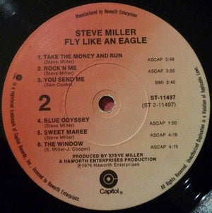 Steve Miller Band Fly Like An Eagle Vinyl LP Record 4