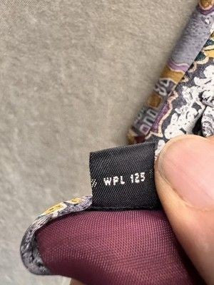 Christian Dior Monsieur Tie Mens Abstract Print Polyester Made USA Pre-Owned Exc 5