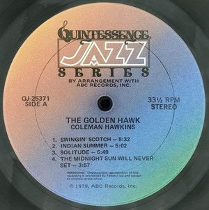 Coleman Hawkins Golden Hawk Vinyl LP Record Used Jazz Album 5