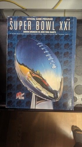 Super Bowl XXI Official Game Program Broncos Vs Redskins January 1987 Used 4