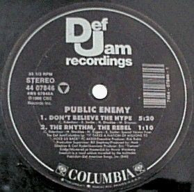 Public Enemy Don't Believe The Hype / Prophets Of Rage 12" Vinyl Record 3
