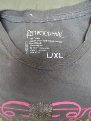 Fleetwood Mac World Peace Live Concert T Shirt L XL Used Blues Pop Rock Band 2