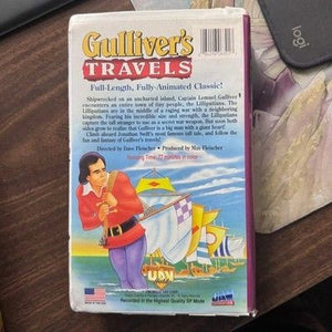 Gullivers Travels Animated Classic VHS Movie 1985 Unigold 2