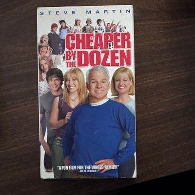 Cheaper by the Dozen Steve Martin Family Comedy VHS Movie Very Good Condition
