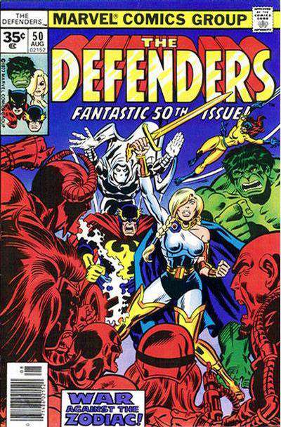 The Defenders #50/A (1977) Origin of Zodiac II Marvel FN 6.0 Bronze Age
