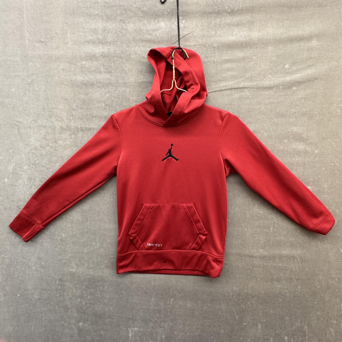 Jordan Hoodie Boys Small 8-10 Yrs Red Dri-FIT Jumpman Pullover Sweatshirt Pocket